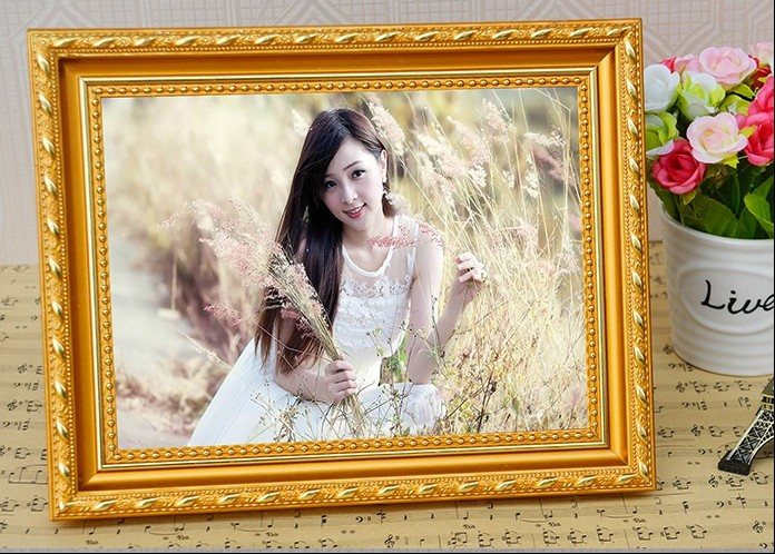 A4 gold photo-frame gold photo-frame A4 photo-frame like frame made a4 golden picture frame with back plate hanger