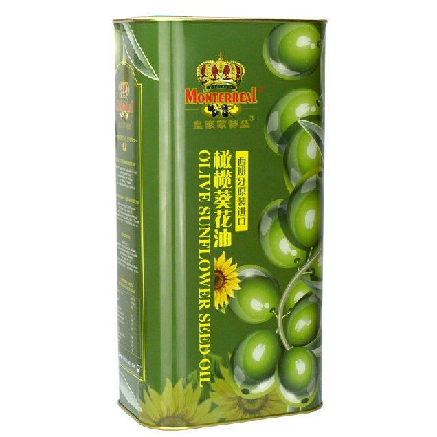 Spanish original imported pressed olive sunflower oil cooking oil 5L stir-fry cooking