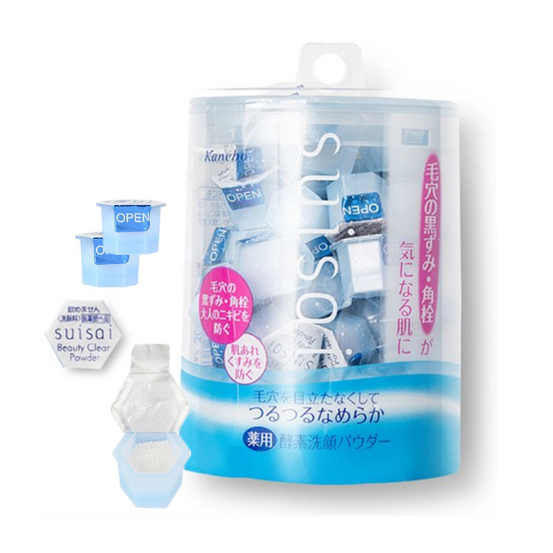 日本正品嘉娜宝 Suisai酵母酵素洁面粉洗颜粉32粒去黑头角质
