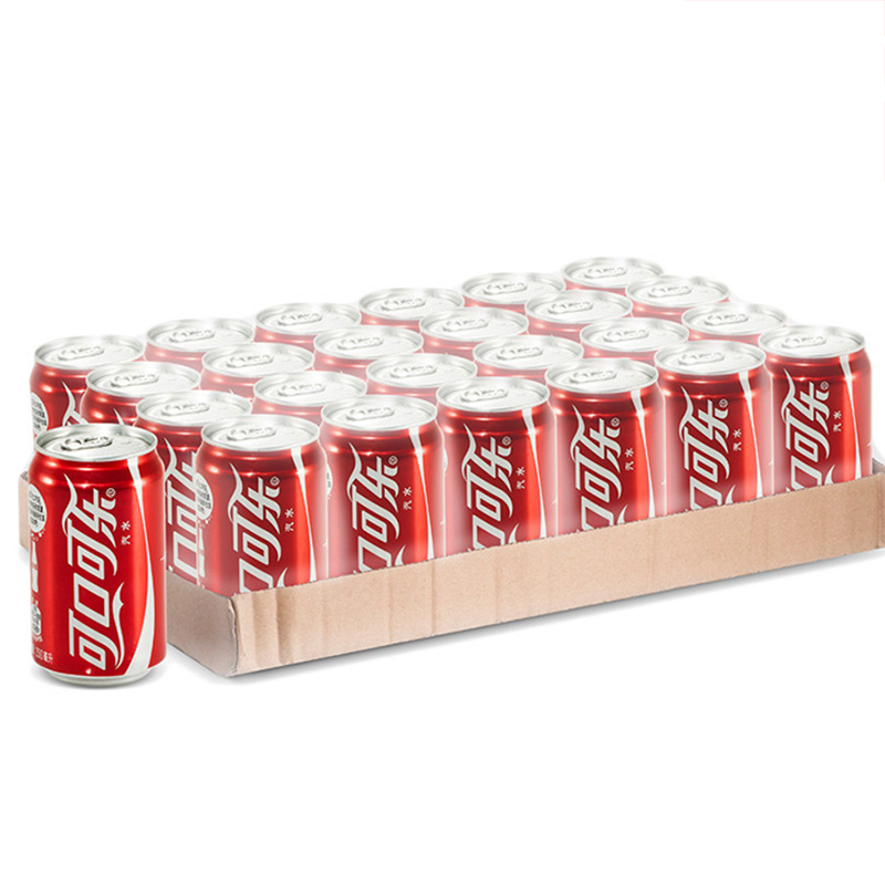 【天猫超市】可口可乐汽水330ml*24罐/箱碳酸饮料团聚可乐大包装
