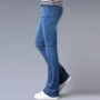 18 mùa xuân và mùa thu nam mới nam quần denim chuông chuông phiên bản Hàn Quốc của thủy triều kéo dài Quần jean nhỏ thời trang nam cao cấp
