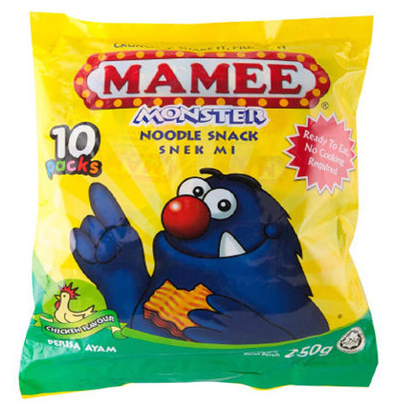 【天猫超市】马来西亚进口MAMEE妈咪鸡味干脆面捏碎面25g*10袋