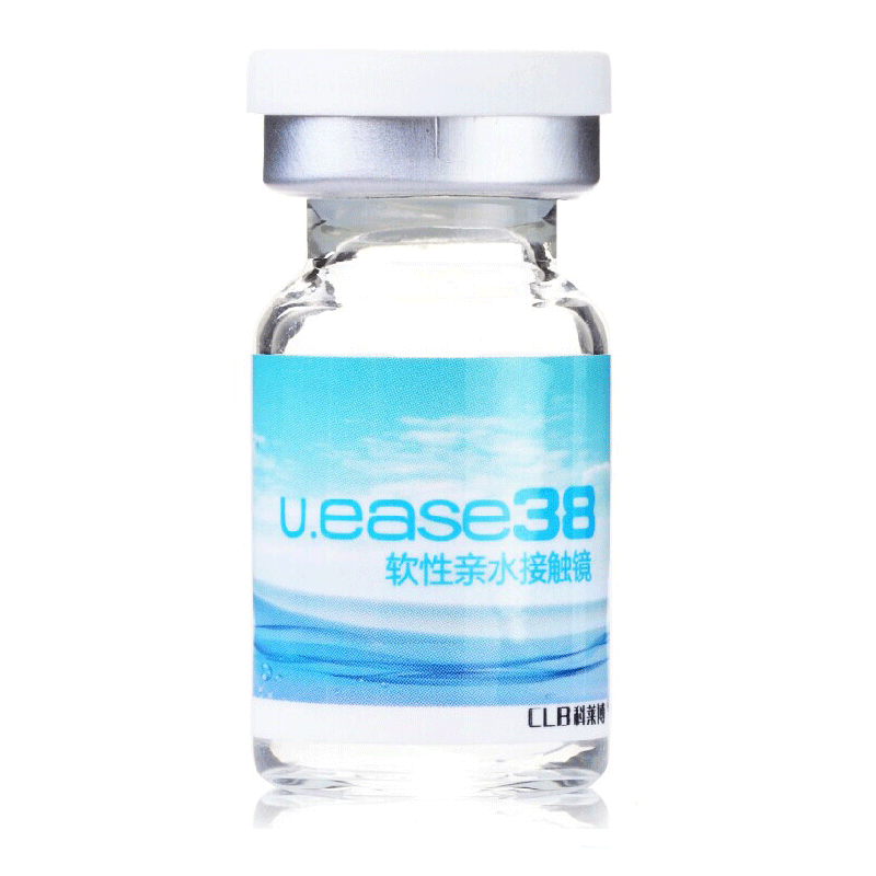 2送镜盒】科莱博U.ease38隐形近视眼镜年抛1片高清水润透氧包邮