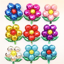 Five-petal flower aluminum film Balloon Children Birthday birthday Baby full moon 100 days party arrangement dress Aluminum Film Balloon