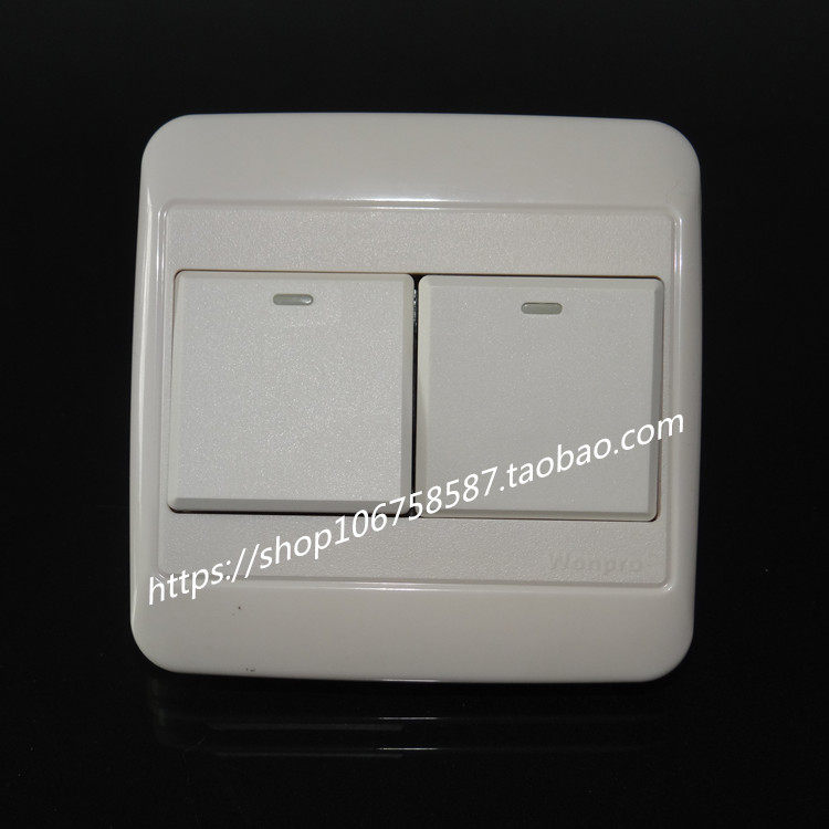 Stable WF-6N2 S1C two 2-bit 86-type large board switch single control switch power switch 16A high power