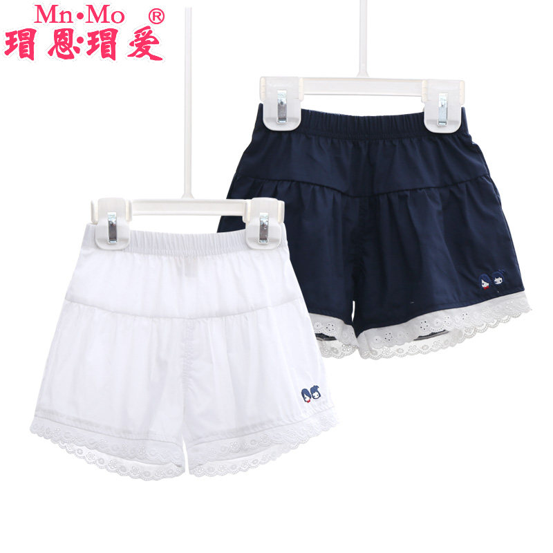 瑁恩瑁爱2016夏款韩版女宝宝蕾丝花边短裤 婴儿女童热裤子0-4岁