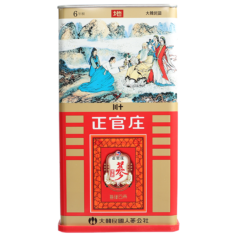 正官庄优质高丽参 韩国进口正官庄高丽参 6年根150g30支地