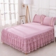 Mùa xuân và mùa hè một mảnh mét phong cách giường váy ren bedspread 1.5m1.8M2 Simmons chúa không trượt bụi nắp bảo vệ - Váy Petti ga giường có viền Váy Petti