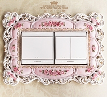 European vintage home decoration pastoral switch sleeve plug lace Rose double switch resin switch sticker
