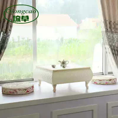 Solid wood windowsill Kang table Low table Tatami coffee table Low table Bay window coffee table Small table Balcony tea table