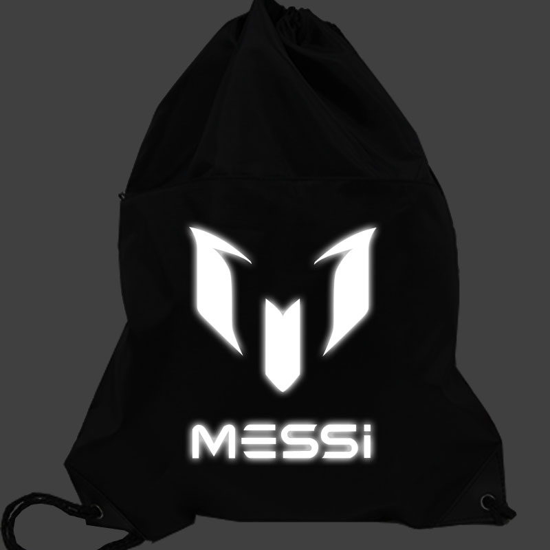 Messi reflective football shoe bag shoe bag large capacity waterproof shoulder drawstring bag football storage bag