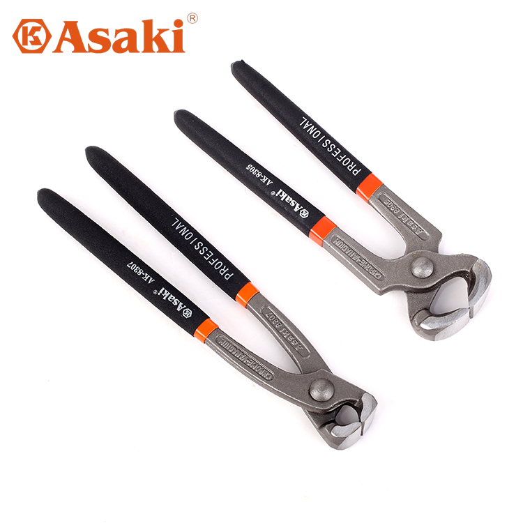 Yasaizaki bicolor anti-slip handle walnut fitter Zing wire pliers pull wire pliers Zing wire pliers to fix the nail pliers