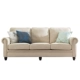 Sofa vải Mỹ đất nước Địa Trung Hải phong cách mộc mạc căn hộ nhỏ phòng khách nội thất đầy đủ kết hợp ba người - Ghế sô pha giường sofa gấp gọn Ghế sô pha