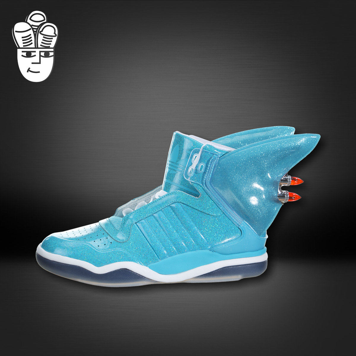 Adidas Jeremy Scott Shark Fin 阿迪达斯男子时尚板鞋翅膀鞋限量