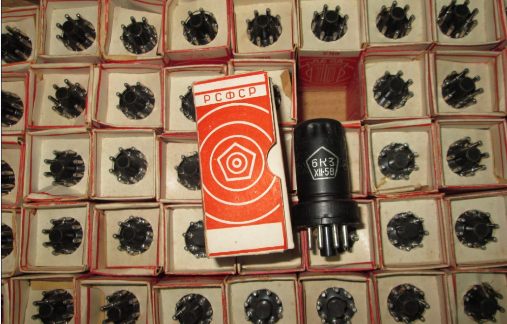 Brand new original fitted Soviet 6K3 vacuum tube 6K4