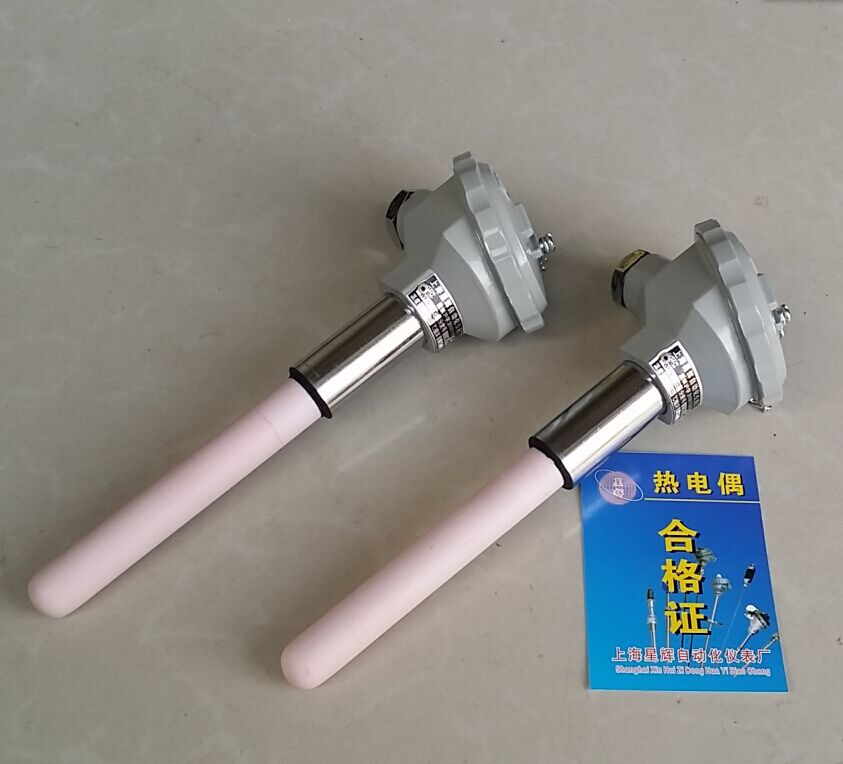 K-type thermocouple WRN-122 WRN-132 high temperature corundum tube ceramic tube thermocouple temperature resistant 1300 degrees