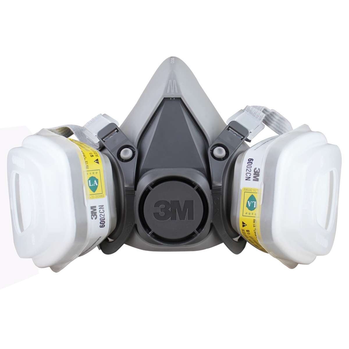 3M 防毒面具 防护面6200+6002防护套装 防酸性气体 氯气
