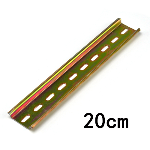 Uka brand 20 cm long iron rail 35mm wide quality standard rail switch breaker terminal with rail