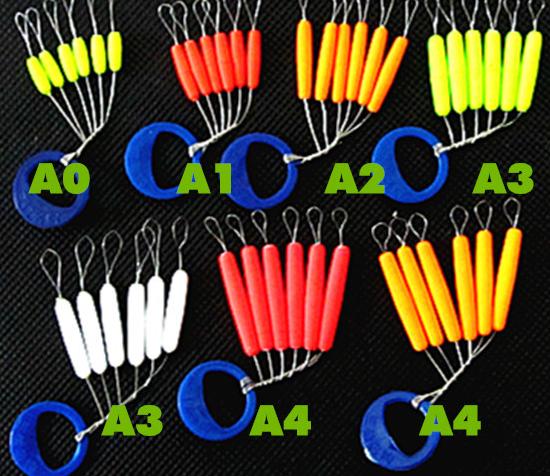 Aku fluorescent float 7 stars drifting olive type traditional fishing float