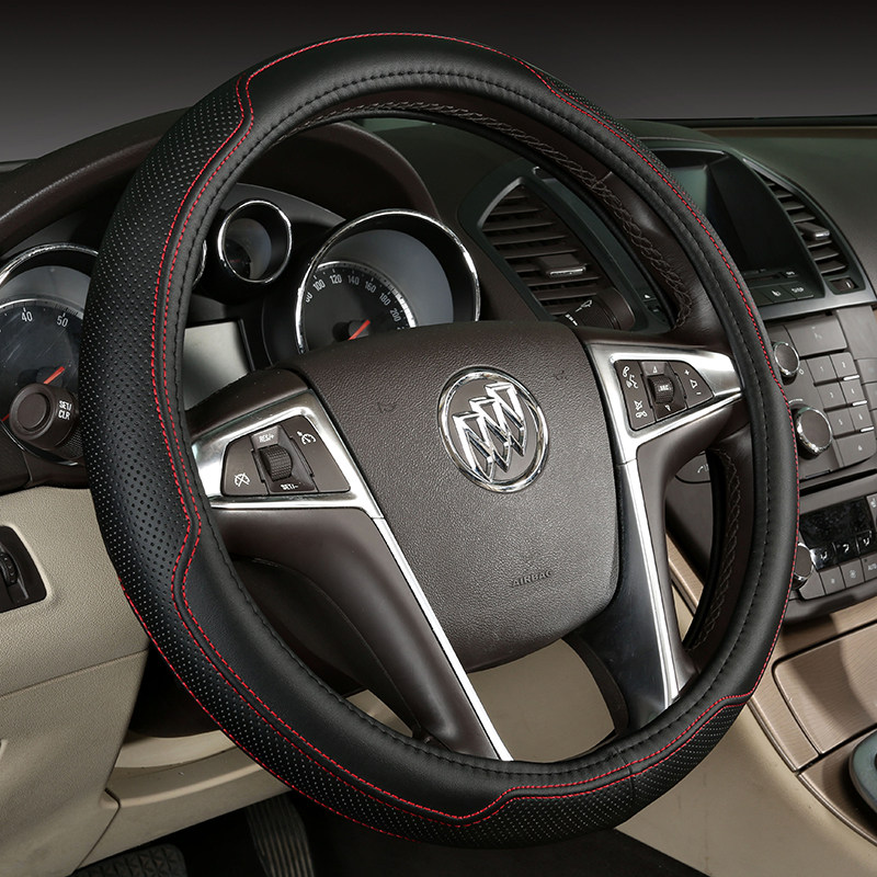 汽车方向盘真皮把套适用于瑞纳三厢起亚K3大迈X5凯越四季通用把套
