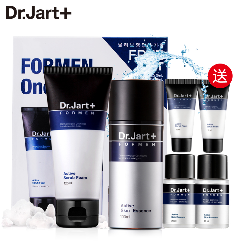 Dr.Jart+蒂佳婷男士活力泡沫洁面乳 活力精华素 两件套装清洁补水