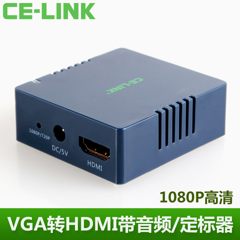 CE-LINK VGA to HDMI converter with audio and scaler analog to high-definition line 1080p video