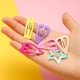 6 clip tải màu kẹo cho trẻ em Mũ tóc Hàn Quốc dễ thương dễ thương dễ thương tình yêu trâm cài tóc đơn giản Phụ kiện tóc
