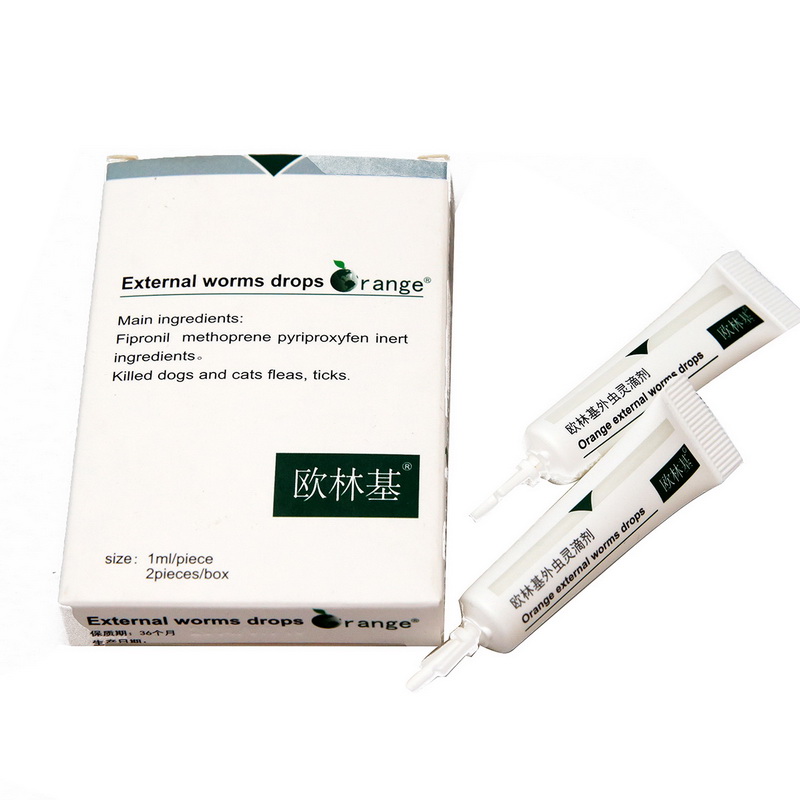 宠物药品 狗狗驱虫药品 欧林基外虫灵滴剂 2ml 驱杀跳骚蜱虫虱子