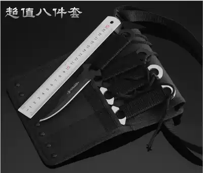 Sharp cutting edge camping field self-defense outdoor survival straight knife spring steel high hardness Swiss American leggings Saber