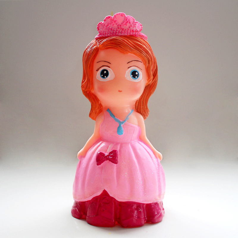 2016-3-92 = 29cm high-14cm wide-short hair princess nini B- plaster cartoon doll latex mold