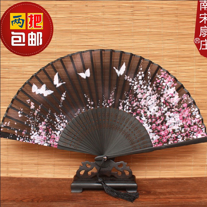 2 Hangzhou silk folding small fan fan fan fan fan fan fan fan fan fan fan fan fan fan fan fan
