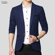 2018 mùa xuân người đàn ông mới của thanh niên triều của nam giới kinh doanh bình thường phù hợp với áo khoác nhỏ tây trang trí cơ thể Hàn Quốc phiên bản của Tây duy nhất
