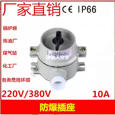 Explosion-proof switch 220V 380V control knob explosion-proof switch indoor and outdoor dust-proof water inlet 10A