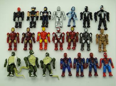 Bulk children's educational assembly plastic toy building blocks, DC American heroes, Iron Man, Spider-Man