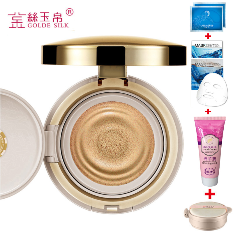 金丝玉帛气垫CC霜粉凝霜 精纯矿物修饰PS霜 滋润遮瑕轻薄30秒完妆