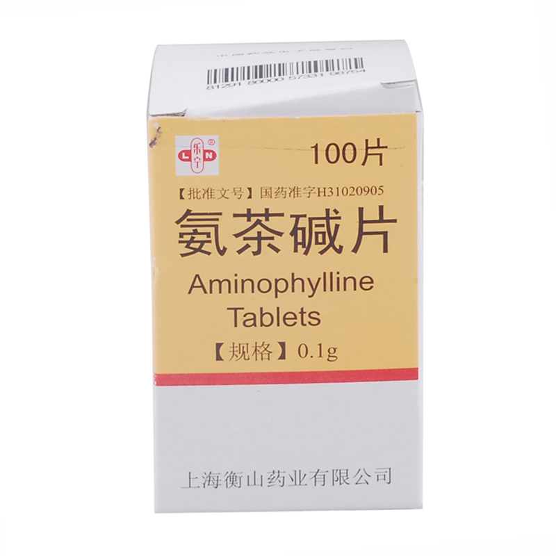 乐宁 氨茶碱片 0.1g*100片/瓶