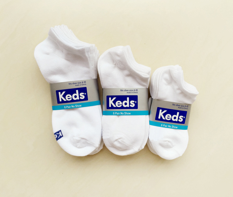 American Keds Combed Cotton Invisible Boat Socks, Non-Slip, Seamless Toe, Low-Cut Socks for Men, Women, and Children, 3-6 Pairs