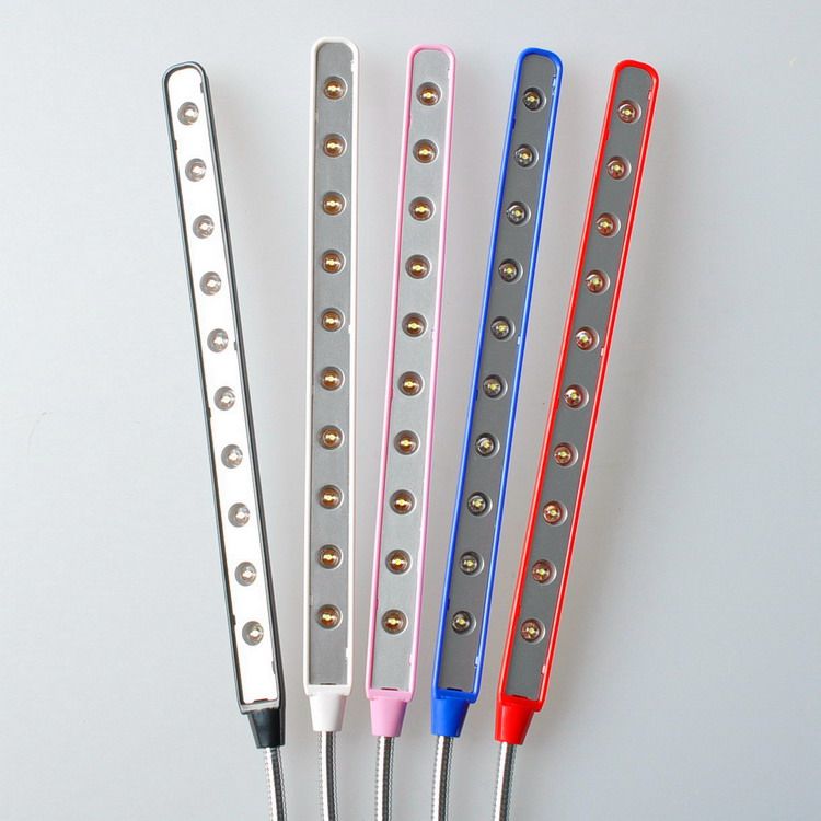 Computer Night Light Notebook Keyboard Light Eye Protection 10 Lights LED USB Light Energy Saving Small Table Lamp