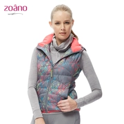 Zona zoano vest thể thao giản dị vest yoga quần áo không tay đan bông áo len nữ mùa xuân