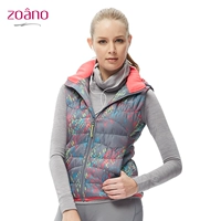 Zona zoano vest thể thao giản dị vest yoga quần áo không tay đan bông áo len nữ mùa xuân quần thun nam thể thao