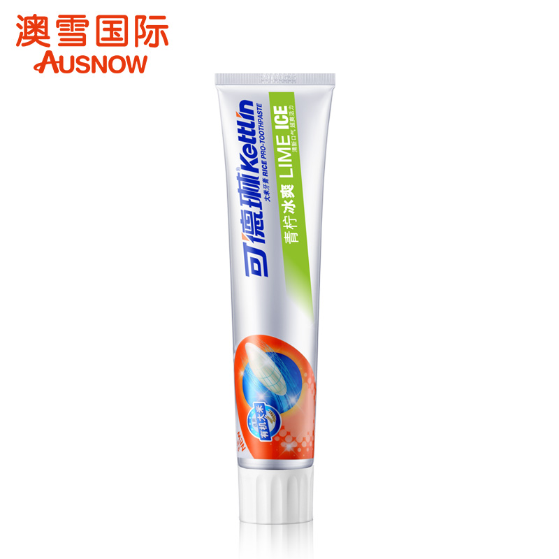 可德琳大米牙膏青柠冰爽90g/160g/225g 美白清洁牙菌斑健龈去异味
