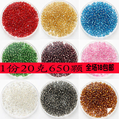 DIY Accessories Cross embroidery beads Clothing accessories 3mm Filling Silver Rice Bears 20 grams of approximately 650 accessories