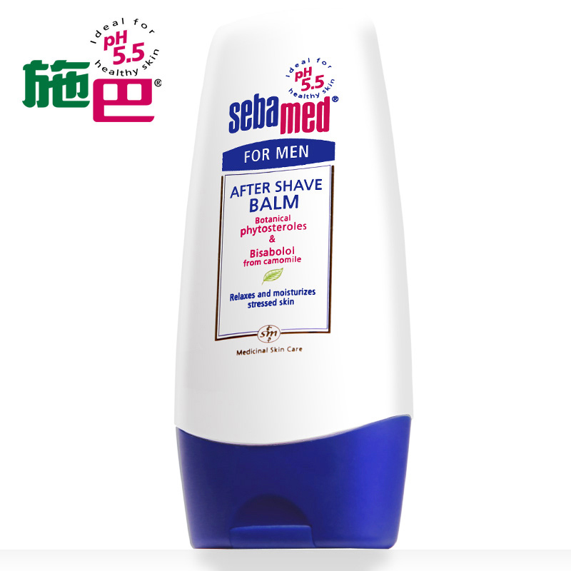 德国进口施巴男士须后修复乳霜100ml 舒缓敏感清爽补水保湿护肤品