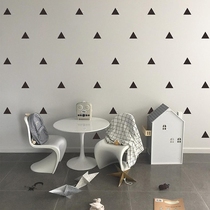 Nordic ins Geometric triangle creative home decoration stickers Bedroom living room Childrens room Dormitory simple wall stickers