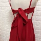 Váy đi biển màu đỏ cẩn thận máy bị rò rỉ lưng váy 2018 slim sling backless kỳ nghỉ bên bờ biển váy lụa dáng dài Váy dài