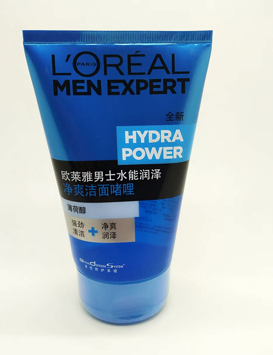 L＇oreal/欧莱雅欧莱雅男士水能润泽净爽洁面啫喱100g