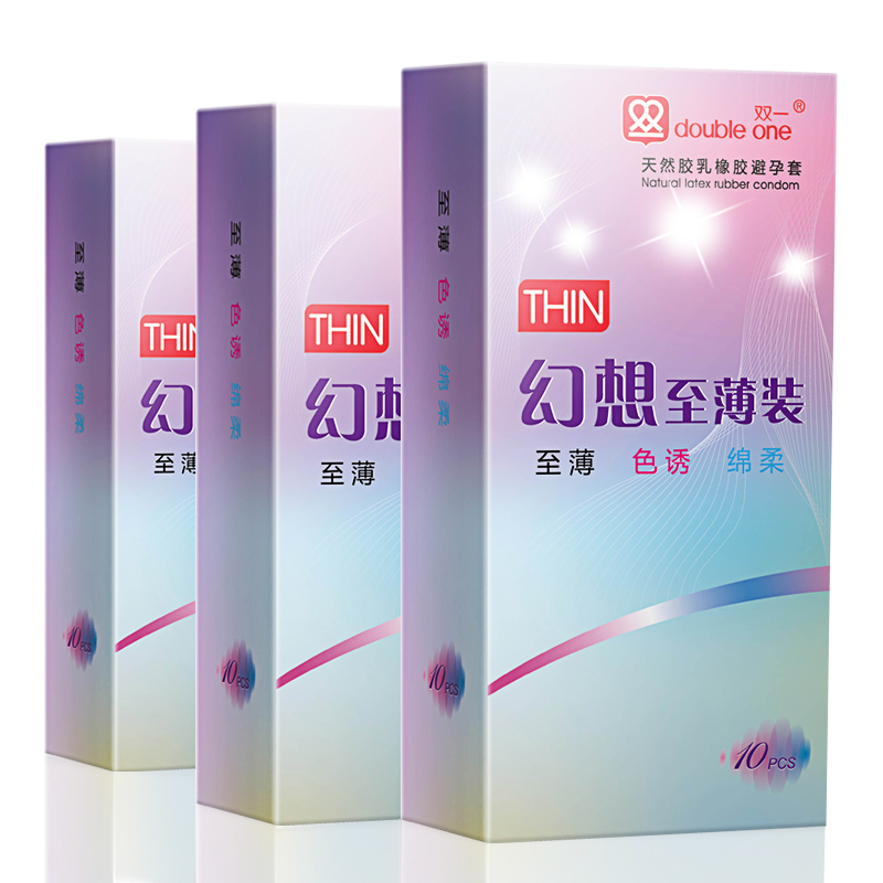 双一幻想至薄装30只超薄安全套超柔超润滑成人情趣用品新品