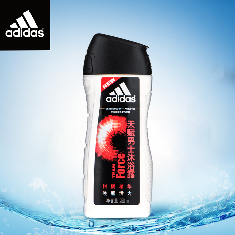 Adidas/阿迪达斯 天赋男士活力沐浴露 男沐浴乳250/400ml 2瓶包邮
