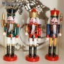 2030 Nutcracker Puppet King Soldier Đặt Trang trí Gỗ Trang trí Giáng sinh Năm mới đồ trang trí nội thất