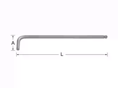 SHIDA TOOLS EXTRA LONG ball head hex WRENCH 1 5MM--10MM SPECIFICATION L-shaped WRENCH SINGLE HEXAGON